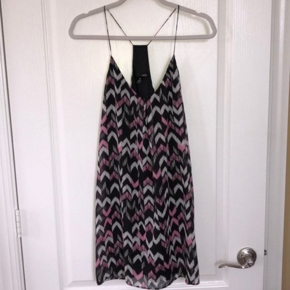 Aqua Chevron Mini Dress